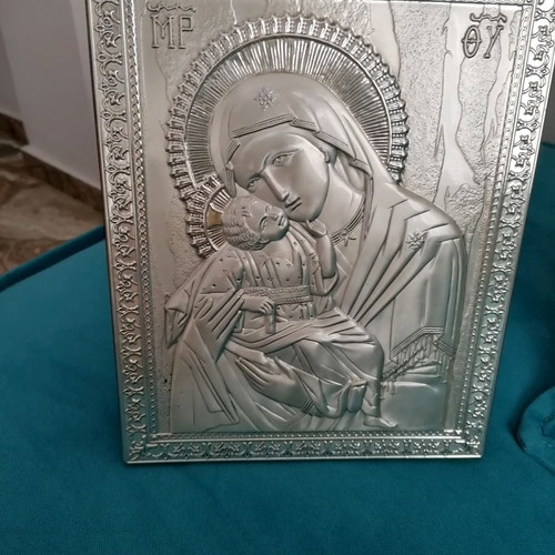 Silver icon of Panagia 925 new