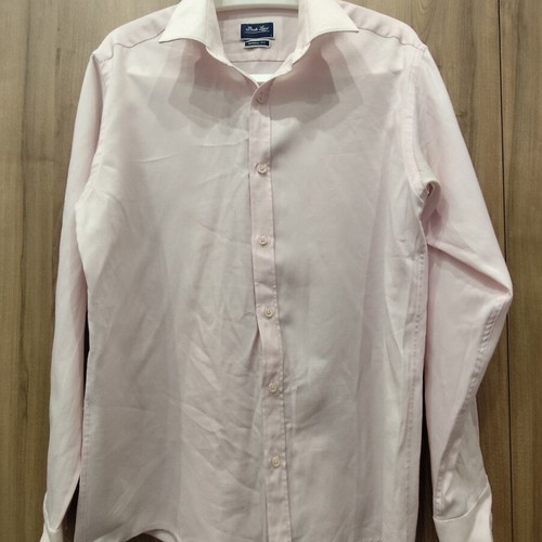 Berto Lucci Milano shirt, soft pink, size L, normal fit