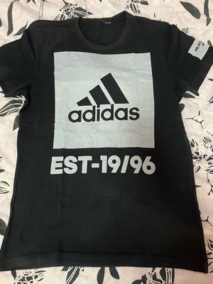 Adidas men's short sleeve shirt like new size M black