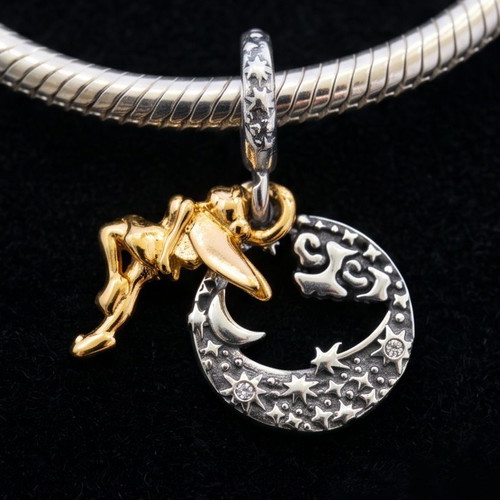 Charm Disney Tinker Bell Celestial Night silver S925 with gold details