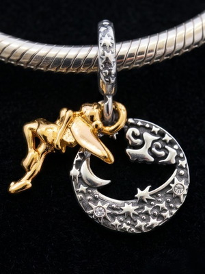 Charm Disney Tinker Bell Celestial Night silver S925 with gold details