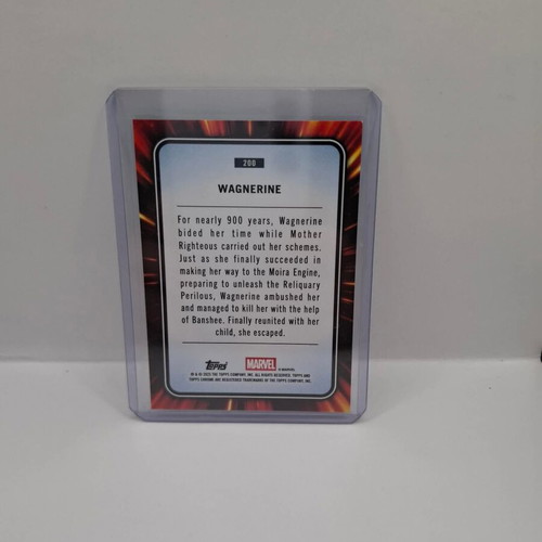 2025 Topps Chrome Marvel Wagnerine Blue Green Shimmer Refractor like new #200