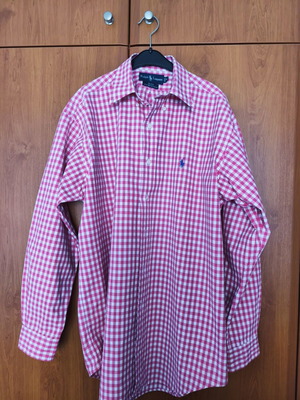 Πουκάμισο Ralph Lauren μέγεθος Medium σαν καινούργιο, άσπρο και ροζ