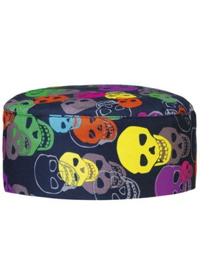 Chef Hat Color Skulls by Ego Chef One Size