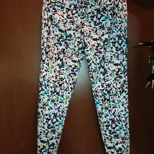 Zara colourful fabric trouser like new, size L 40 12