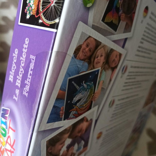 Sequin Art creative set with sequins, bicycle new