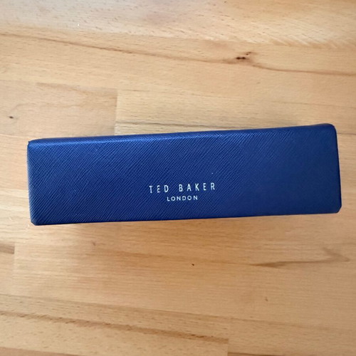 Θήκη γυαλιών Ted Baker London καινούργια, μπλε και πορτοκαλί