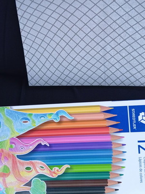 Colored pencils set of 12 and a new drawing pad