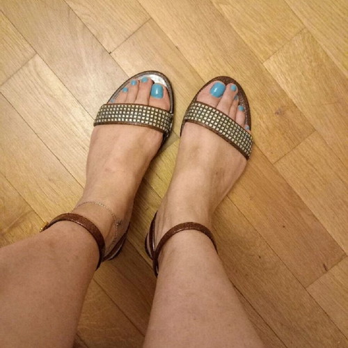 Feng Shoe sandals like new, beige and brown, size 38