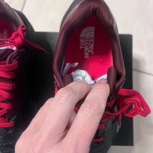 The North Face athletic shoes brand new, size 37, black and red