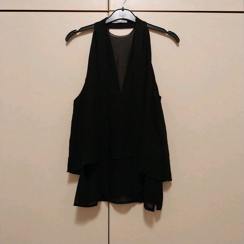 Black sleeveless top Zara size M like new