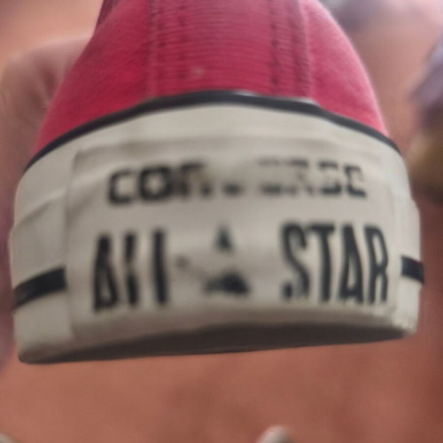 Converse All-Star sneakers used, women's size 37.5, red and white