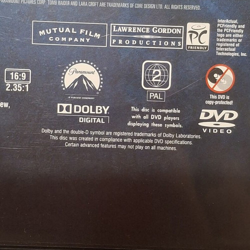 Lara Croft Tomb Raider Special Collector's Edition DVD Greek version