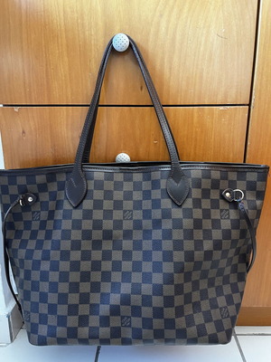 Louis Vuitton shoulder bag, brown and red