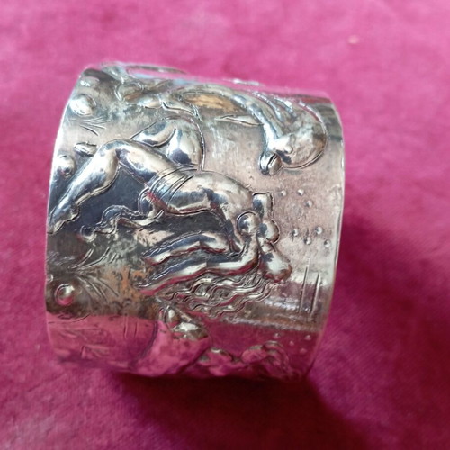 Silver bracelet with dolphins and Nereids, new, handmade 925