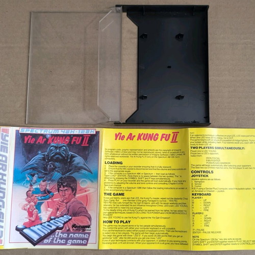 Yie Ar Kung-Fu II used ZX Spectrum game without cassette, with box and manual