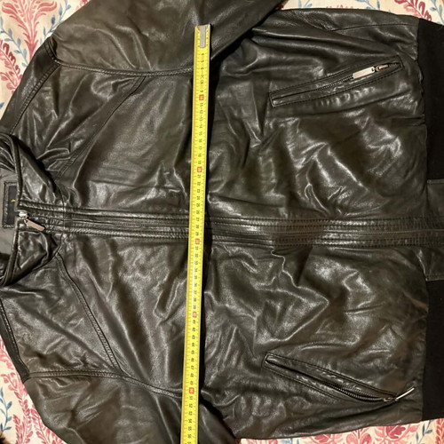 Van Graaf women's leather bomber jacket used, size L, black