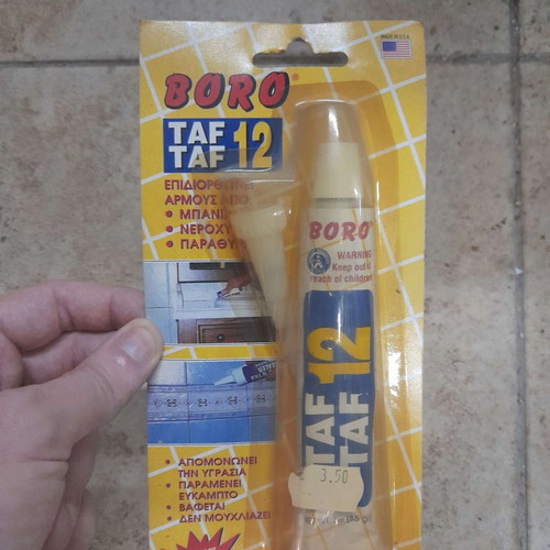 Boro Taf-Taf 12 Anti-Mold Silicone White new