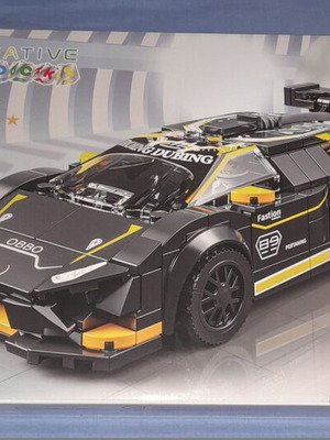 Creative Blocks Black Racing Vehicle new, 292 pieces