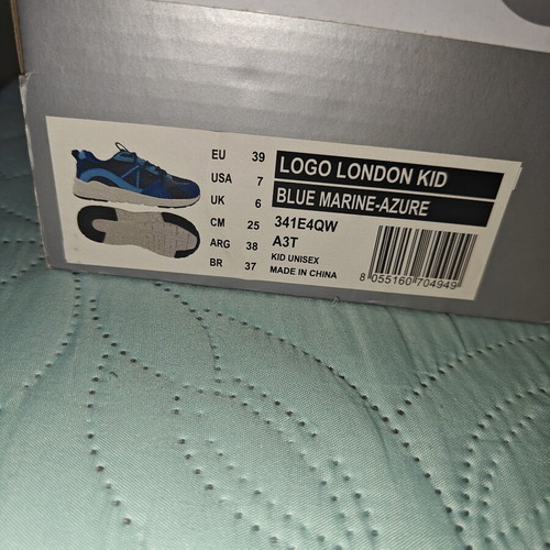 Kappa Logo London Kid sneakers new, size 39, black and blue