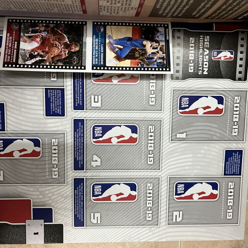 Panini NBA 2019-2020 Sticker Album with 6 Stickers new