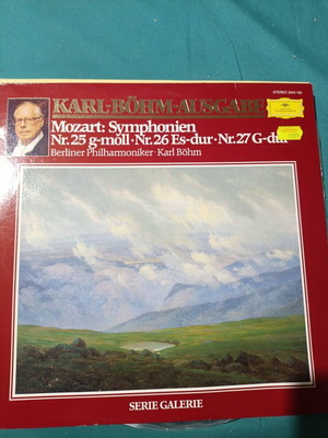 Mozart Symphonies Nr. 25, 26, 27 vinyl record
