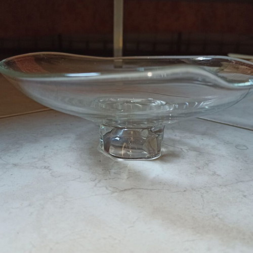Crystal heart-shaped platter like new