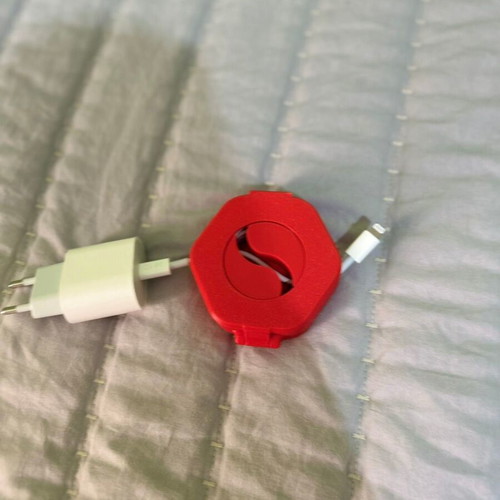 3D Printed Cable Winder, red