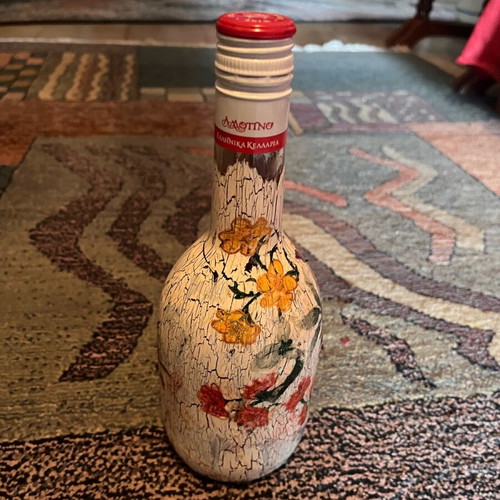 Wines new, 2 bottles with personal decoration