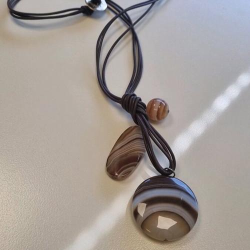Athens Protasis pendant necklace like new with stones