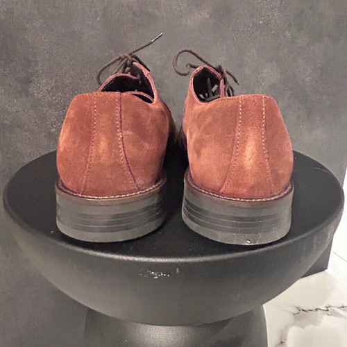 Glou Men’s Brown Suede Oxford Shoes Size 45 New