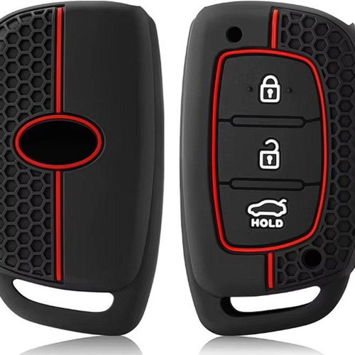 Silicone key cases with 3 buttons for Hyundai new