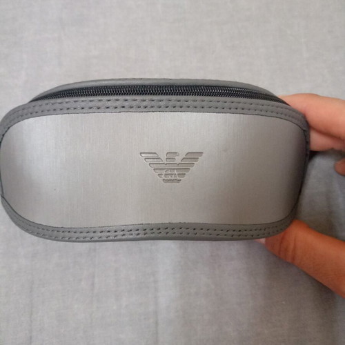 Emporio Armani glasses case like new, grey