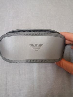 Emporio Armani glasses case like new, grey