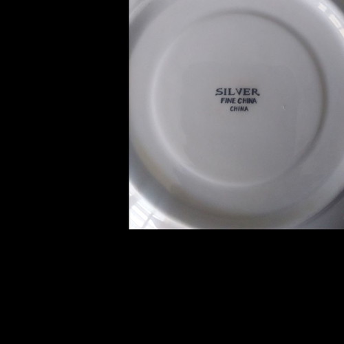 Porcelain tea cups with saucers set of 7, new