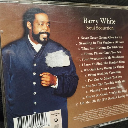 Barry White Soul Seduction CD new, R&B Soul