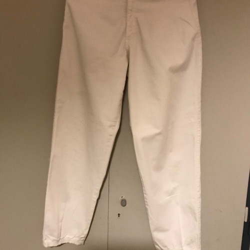 Allegra high-waisted five-pocket jeans mom fit off-white like new