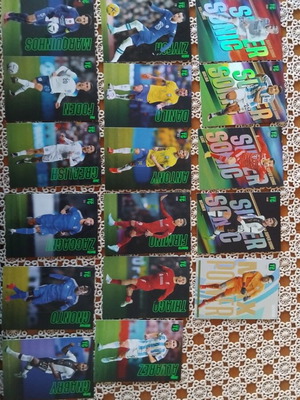 Κάρτες Top Class Panini 2023, 4 Super Sonic, 1 Max Power, 12 απλές