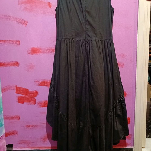 Helmi maxi dress size M asymmetrical like new, black