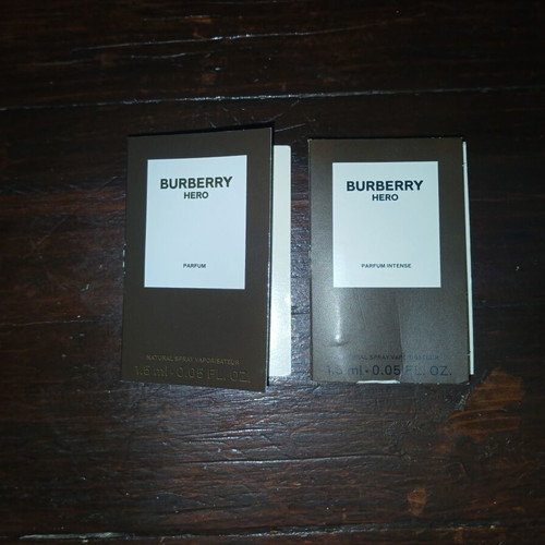 Burberry Hero tester samples Eau de Parfum 1.5 ml like new