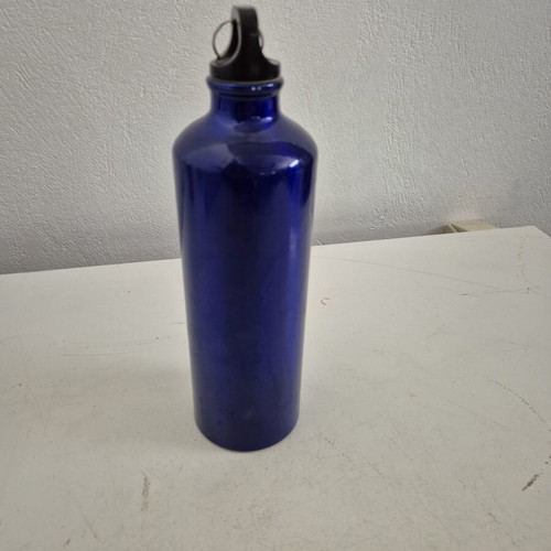 Aluminum Water Bottle Luxor 500ml New, Blue with Carabiner