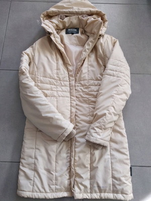 Alpine Pro beige winter jacket like new, removable hood