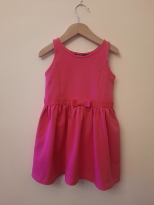 Polo kids dress fuchsia like new for 4 years old