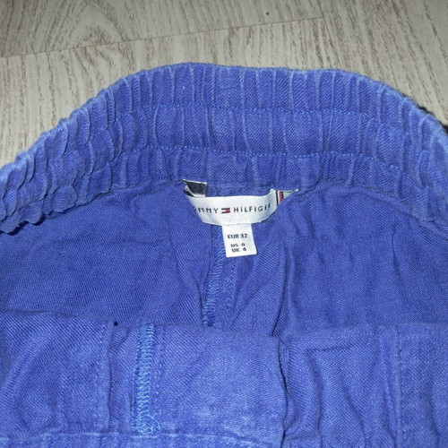 Tommy Hilfiger women's linen pants, size 32, blue