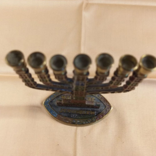 Menorah candlestick used from Jerusalem