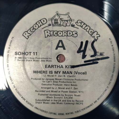 Eartha Kitt Where Is My Man 12'' Vinyl Maxi Single used