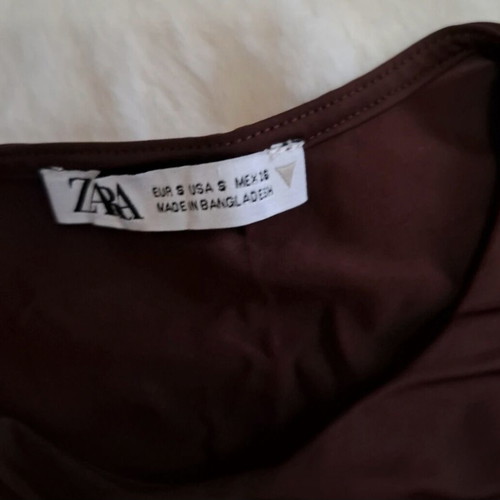 Zara crop blouse like new, polyamide, size S