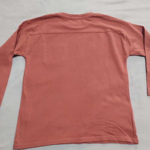 Zara long-sleeve thin t-shirt coral size 4-5 years like new