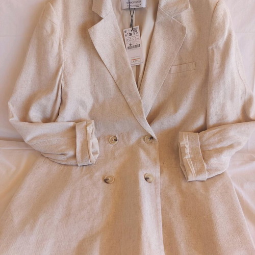 Beige Stradivarius blazer new, size extra small, oversized
