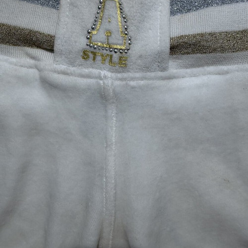 A-Style velour shorts new, white, size M